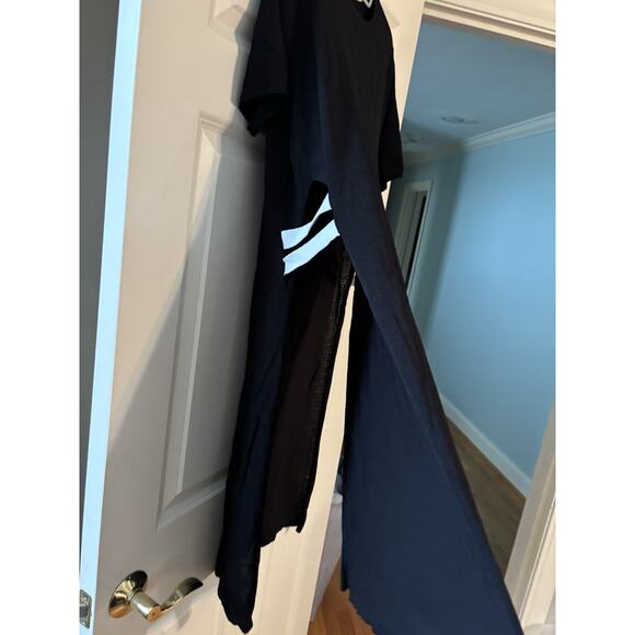 kerisma women S/M Black short sleeve open sides long tunic sweater SW3 - Picture 5 of 6